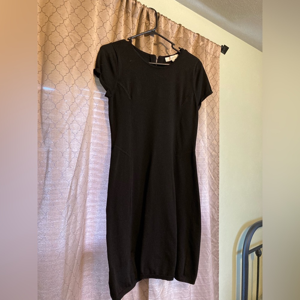 PRICE REDUCED - Loft Black Midi Dress